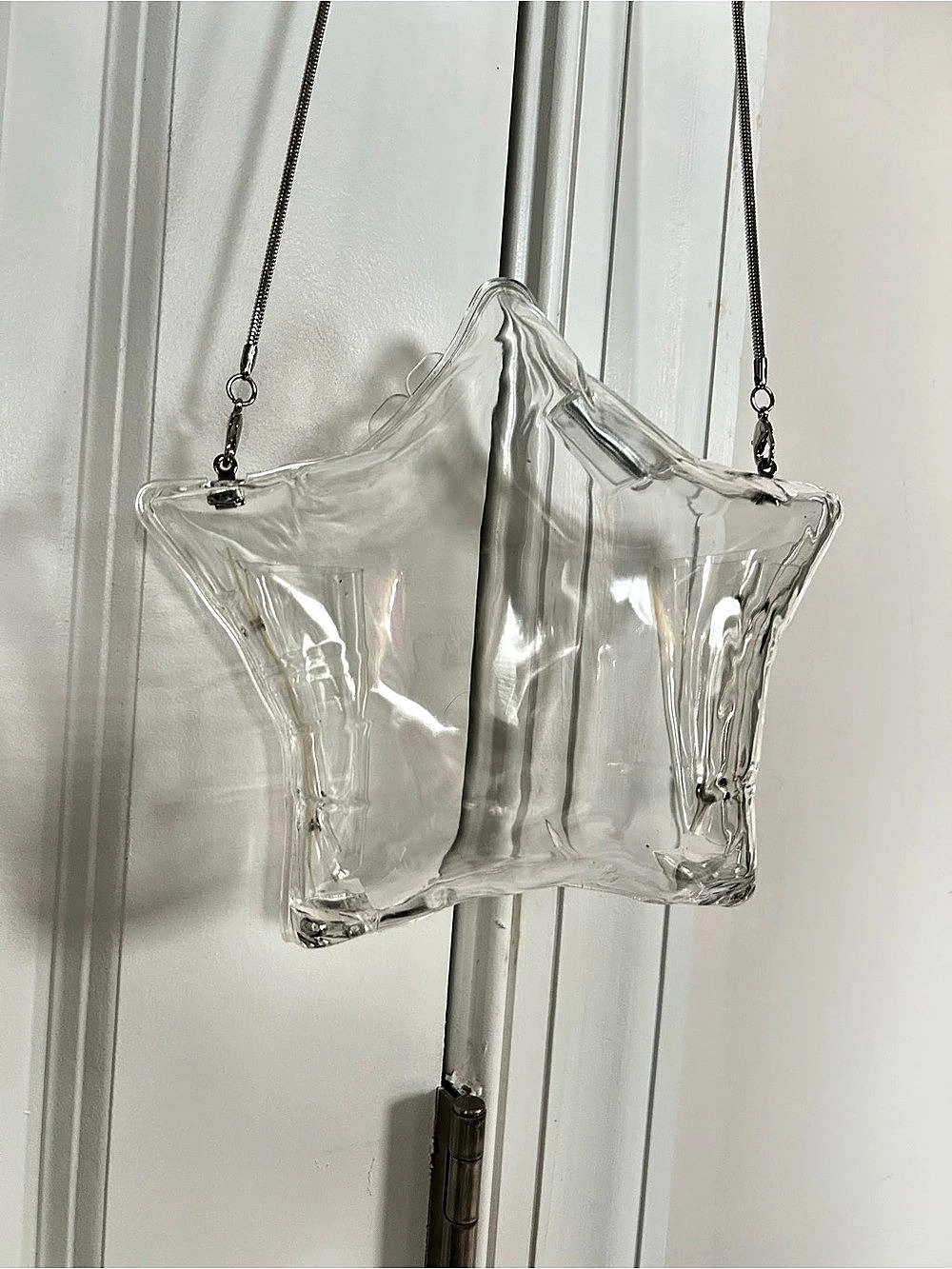 Zara Clear Star-Shaped Clutch Bag